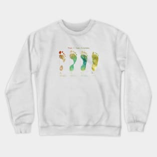 Types of Footprints Crewneck Sweatshirt